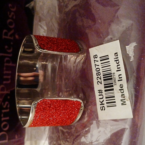 2280778-15. Handmade Indian Choker-Cuff-Earring Set - Open back. - Picture 6 of 12